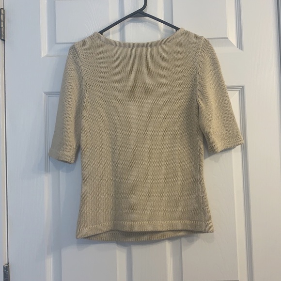 The Limited Tan 3/4 Sleeve Top with Flag - Picture 4 of 4